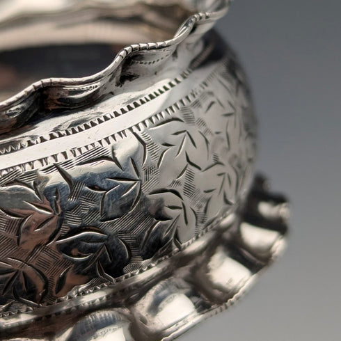 1898 British antique sterling silver napkin ring, 16g, Minshull & Latimer